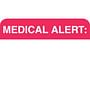 Attention labels - Fl Red, Medical Alert 1-1/2" X 7/8" (Roll of 250)