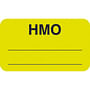 Insurance Labels, HMO - Fl Chartreuse, 1-1/2" X 7/8" (Roll of 250)