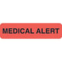 Alert Labels, Medical Alert - Fl Red, 1-1/4" X 5/16" (Roll of 500)