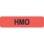 Insurance Labels, HMO - Fl Red, 1-1/4" X 5/16" (Roll of 500)
