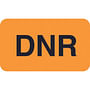 Advanced Directive labels, DNR Labels, Fluorescent Orange, 1-1/2" x 7/8", (Roll of 250)