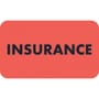 Insurance Labels, INSURANCE - Fl Red, 1-1/2" X 7/8" (Roll of 250)