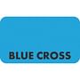 Insurance Labels, BLUE CROSS - Light Blue, 1-1/2" X 7/8" (Roll of 250)