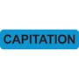 Chart Labels, CAPITATION - Light Blue, 1-1/4" X 5/16" (Roll of 500)