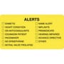 Alert Labels, Fluorescent Chartreuse, 3-1/4" x 1-3/4" (Roll of 250)