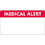 Alert Labels, Medical Alert, White, and Red, 3-1/4" x 1-3/4" (Roll of 250)