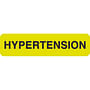 Chart Labels, HYPERTENSION - Fl Chartreuse, 1-1/4" X 5/16" (Roll of 500)