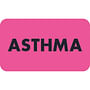 Chart Labels, ASTHMA - Fluorescent Pink, 1-1/2" X 7/8" (Roll of 250)