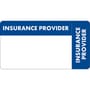 Insurance Labels, Inusurance Provider, Blue, 3-1/4" x 1-3/4", (Roll of 250)