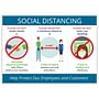Social Distancing Guidelines Poster, 10" x 14" - 1 Poster