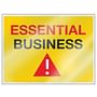 8.5" x 11" Essential Business Window Cling - 1 Window Cling