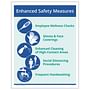 Enhanced Safety Measures Poster, 10" x 14" - 1 Poster