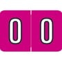 Barkley NCPM Compatible Numeric "0" Labels, Laminated Stock, 1" X 1-1/2" Individual Numbers - Roll of 500