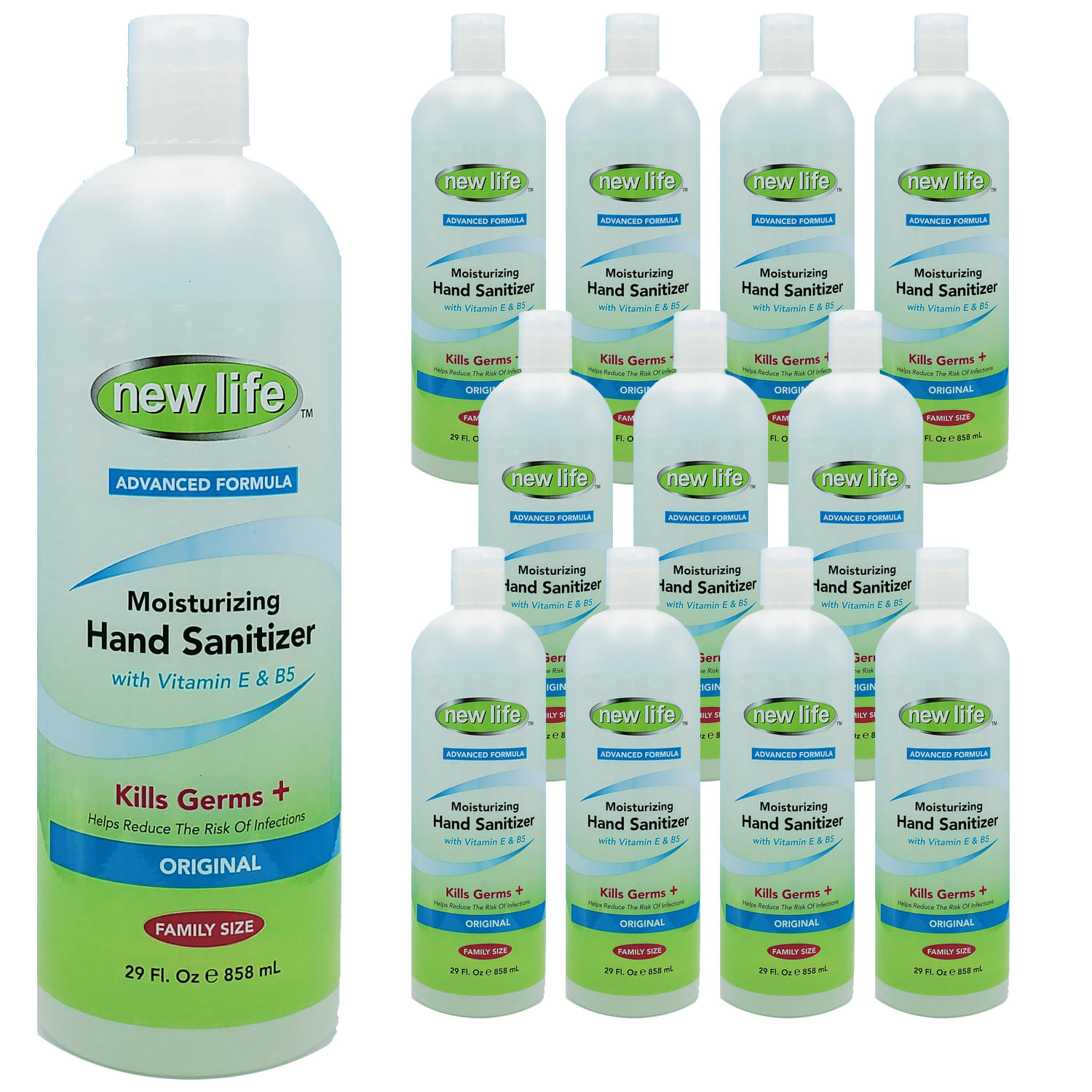 29 Fl oz Antibacterial Hand Sanitizer with Moisturizers, Case of 12