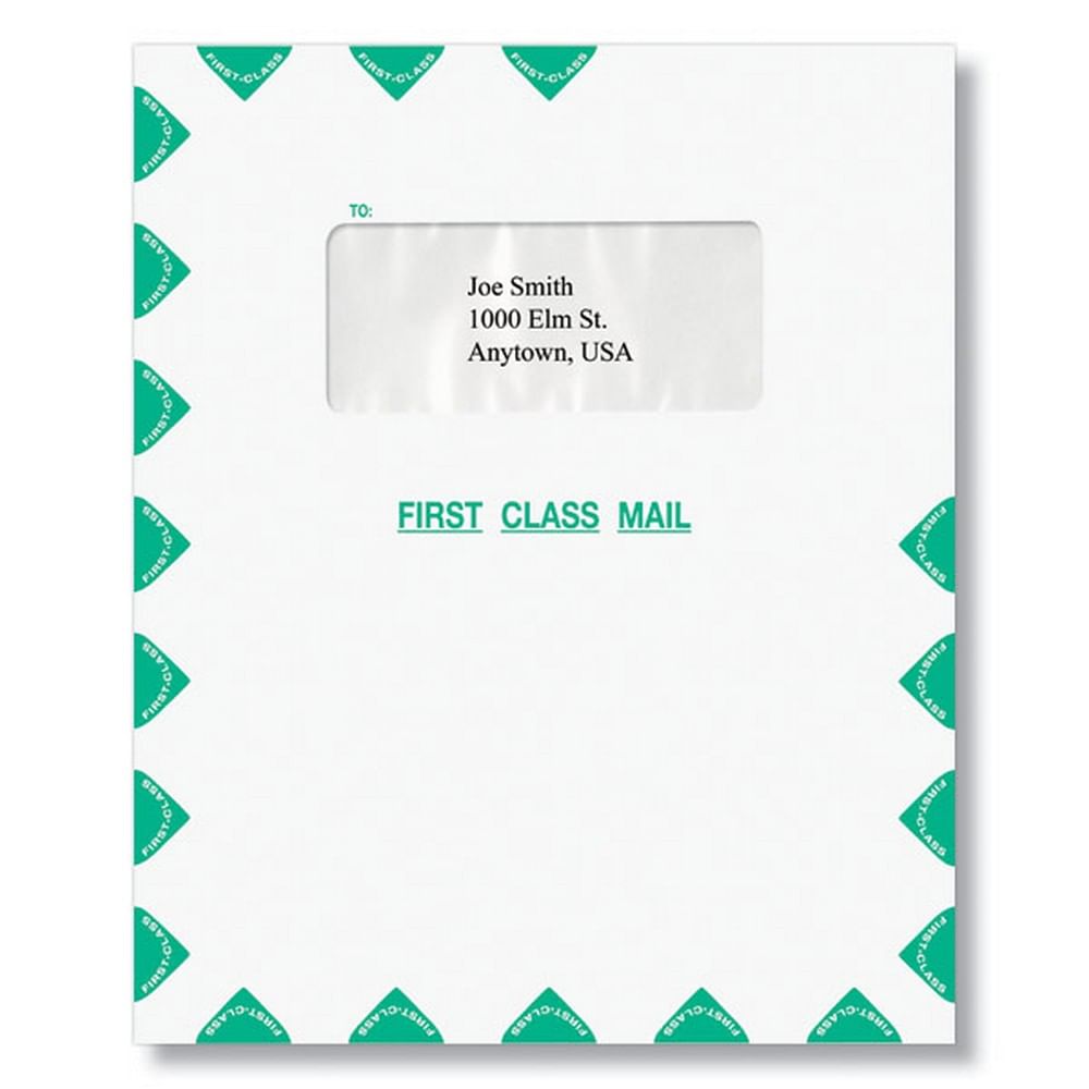 95/8" x 111/8" Single Window First Class Catalog Envelope, Pack of 50