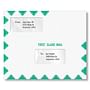 9" x 11-1/2" Double Window First Class Booklet Envelope, Pack of 50