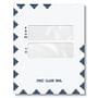 First Class Double Window Envelope, Moisture Seal, 9-1/2" x 12", Pack of 50