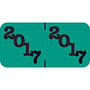 POS POYM Compatible "2017" Yearband Labels, 1-1/2" X 3/4" - 500 per Roll