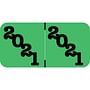 POS POYM Compatible "2021" Yearband Labels, 1-1/2" X 3/4" - 500 per Roll