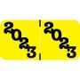 POS POYM Compatible "2023" Yearband Labels, 1-1/2" X 3/4" - 500 per Roll