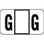 POS Compatible "G" Labels, Polylaminated Stock, 15/16 " X 1-5/8" Individual Letters - Ringbook pack of 240
