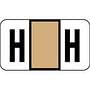 POS Compatible "H" Labels, Polylaminated Stock, 15/16 " X 1-5/8" Individual Letters - Ringbook pack of 240