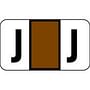 POS Compatible "J" Labels, Polylaminated Stock, 15/16 " X 1-5/8" Individual Letters - Ringbook pack of 240