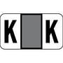 POS Compatible "K" Labels, Polylaminated Stock, 15/16 " X 1-5/8" Individual Letters - Ringbook pack of 240