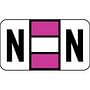 POS Compatible "N" Labels, Polylaminated Stock, 15/16 " X 1-5/8" Individual Letters - Ringbook pack of 240