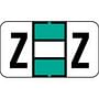 POS Compatible "Z" Labels, Polylaminated Stock, 15/16 " X 1-5/8" Individual Letters - Ringbook pack of 240