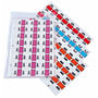 POS Compatible Labels, Polylaminated Stock, 15/16 " X 1-5/8" Individual Letters - Ringbook pack of 240