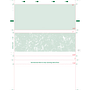 8-1/2" x 11" Z Fold Check Green Marble - Basic Sec. Paper - Print2Mail Pattern (Box of 2000)