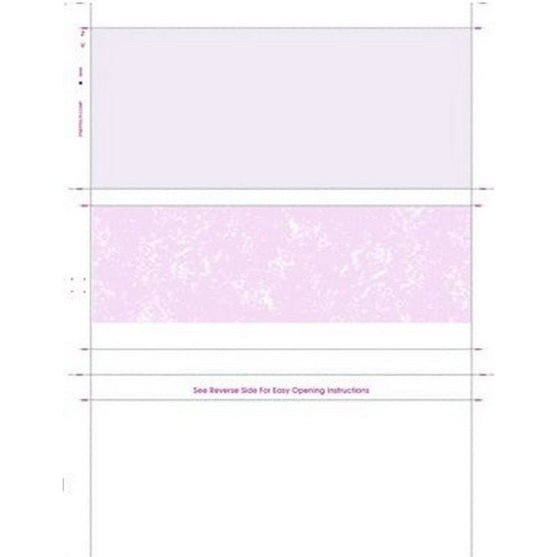 81/2&quot; x 11&quot; Z Fold Check Red Marble Basic Security