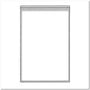 6-1/2" x 10" Stick-On Zip Lock Poly Pocket (Pack of 100)