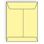 Open End Catalog Envelopes, 9" x 12", 28#, Recycled, Canary Pastel, Acid Free, Center Seam (Box of 500)