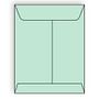 Open End Catalog Envelopes, 9" x 12", 28#, Recycled, Green Pastel, Acid Free, Center Seam (Box of 500)