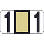 Reynolds & Reynolds RRNM Compatible Numeric "1" Labels, Laminated Stock, 1-5/8" x 7/8" Individual Numbers - Roll of 500