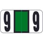 Reynolds & Reynolds RRNM Compatible Numeric "9" Labels, Laminated Stock, 1-5/8" x 7/8" Individual Numbers - Roll of 500