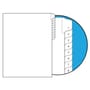 Numbers 1-10 Collated Legal Index Divider Sets, Letter Size Side Tab, 1/25th Cut, 10 Tabs per Set (Box of 10 Sets)