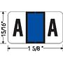 Tab 0200 Compatible "A" Labels, Laminated Stock, 15/16" X 1-5/8", Individual Letters - Pack of 240