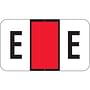 Jeter 0200 Compatible "E" Labels, Laminated Stock, 15/16" X 1-5/8" Individual Letters - Roll of 500