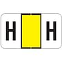 Tab 0200 Compatible "H" Labels, Laminated Stock, 15/16" X 1-5/8", Individual Letters - Pack of 240