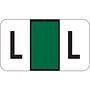 Tab 0200 Compatible "L" Labels, Laminated Stock, 15/16" X 1-5/8", Individual Letters - Pack of 240
