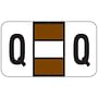 Tab 0200 Compatible "Q" Labels, Laminated Stock, 15/16" X 1-5/8", Individual Letters - Pack of 240