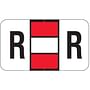 Tab 0200 Compatible "R" Labels, Laminated Stock, 15/16" X 1-5/8", Individual Letters - Pack of 240