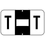 Jeter 0200 Compatible "T" Labels, Laminated Stock, 15/16" X 1-5/8" Individual Letters - Roll of 500