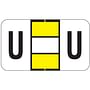 Tab 0200 Compatible "U" Labels, Laminated Stock, 15/16" X 1-5/8", Individual Letters - Pack of 240