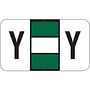Jeter 0200 Compatible "Y" Labels, Laminated Stock, 15/16" X 1-5/8" Individual Letters - Roll of 500