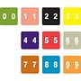 Acme Compatible Numeric Labels, Laminated Stock, 1-1/2" X 1-1/2" Individual Numbers - Roll of 500