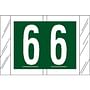 Tabbies Compatible "6" Numeric Labels, Laminated Stock, 1" X 1-1/2" Individual Numbers - Roll of 500